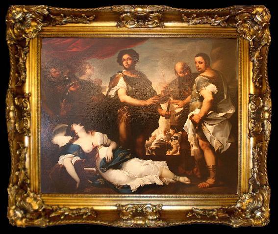 framed  Luca  Giordano La mort de Lucrece, ta009-2